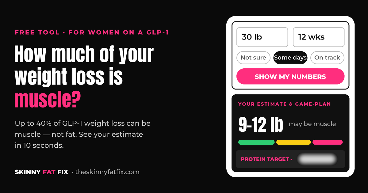 GLP-1 Muscle Loss Calculator — how much of your weight loss is muscle?